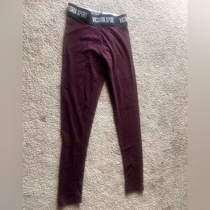 Victoria Secret Victoria Sport Burgundy Leggings